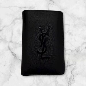 Saint Laurent YSL | Cassandre Credit Card Wallet | Black